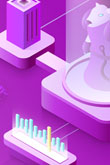 
				Isometric vector style illustration for an imagined data center corporate website.
			